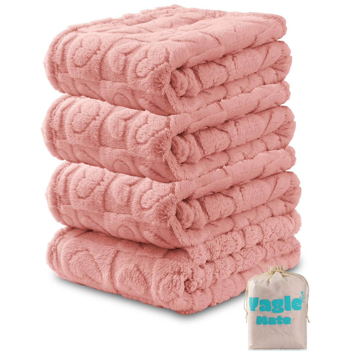 4 Pcs Baby Blankets, Fluffy Small Crib Baby Blankets for Boys, Fleece Checkered Blanket, Toddler Receiving Blankets 30×40