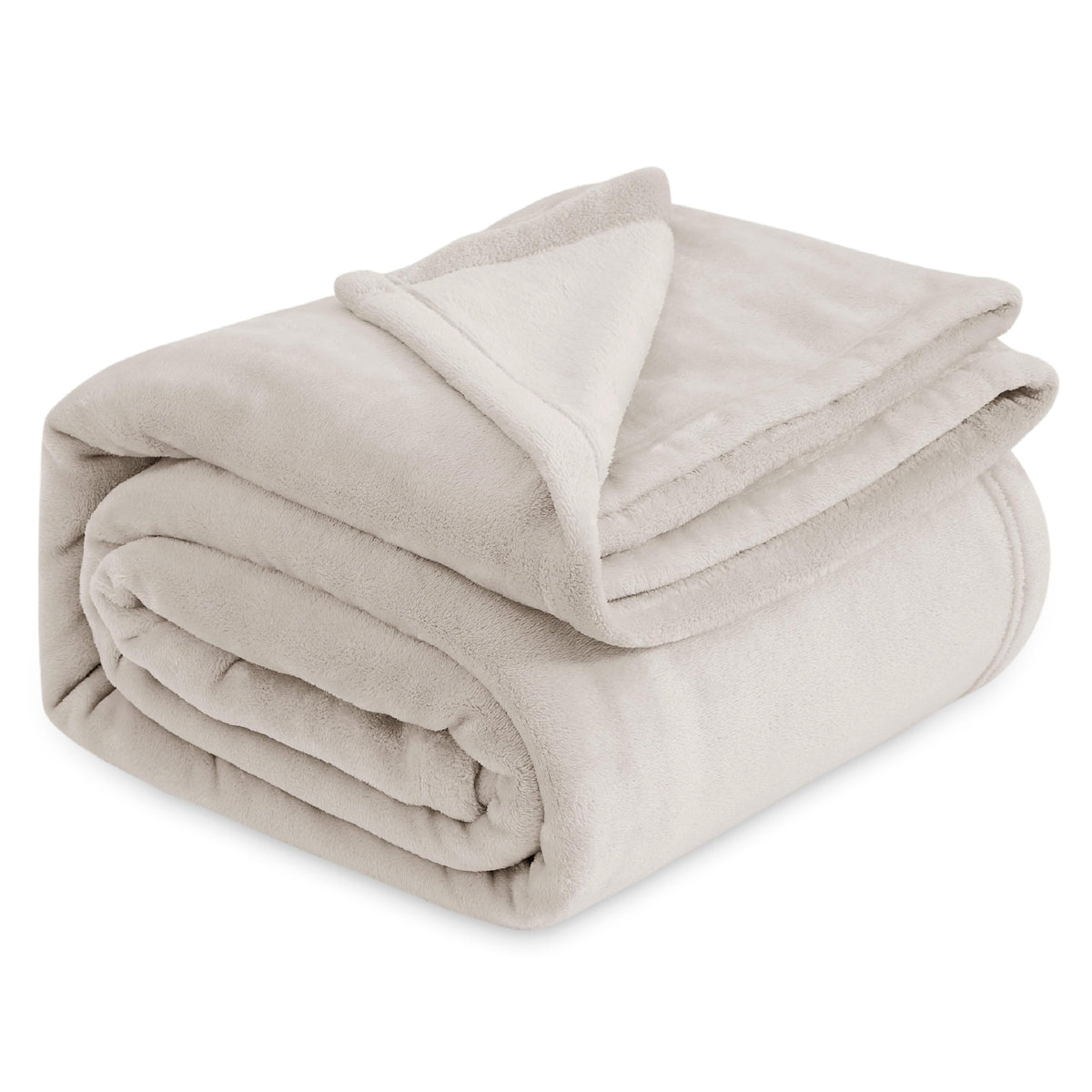 Bedsure GentleSoft Fleece Bed Blankets Queen Size Grey - Soft Cozy Warm Fall Throw Blanket Halloween Decorations Lightweight Anti-Static, Room Home Decor Gifts for Husband and Men, 90x90 inches