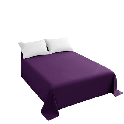 Sfoothome Queen Flat Sheet Black Top Sheet, Premium Hotel 1-Piece, Luxury and Soft 1500 Thread Count Quality Bedding Flat Sheet, Wrinkle-Free, Stain-Resistant