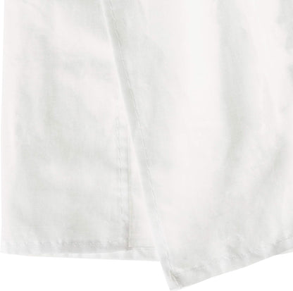 Greenland Home Fashions Cotton Voile Bed Skirt, Lined, White, Queen 18-inch L