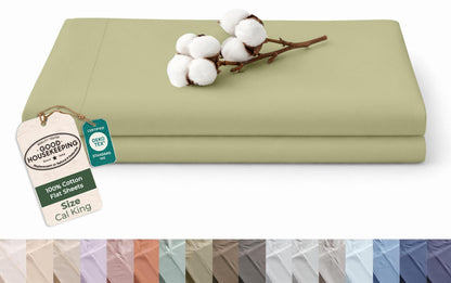 Royale Linens 100% Organic Cotton Full Size Flat Sheet Only - Percale Top Sheets - Full Flat Sheet Sold Separately - Lightweight & Super Soft 100% Cotton White Bed Sheets Only (81" x 96", White)