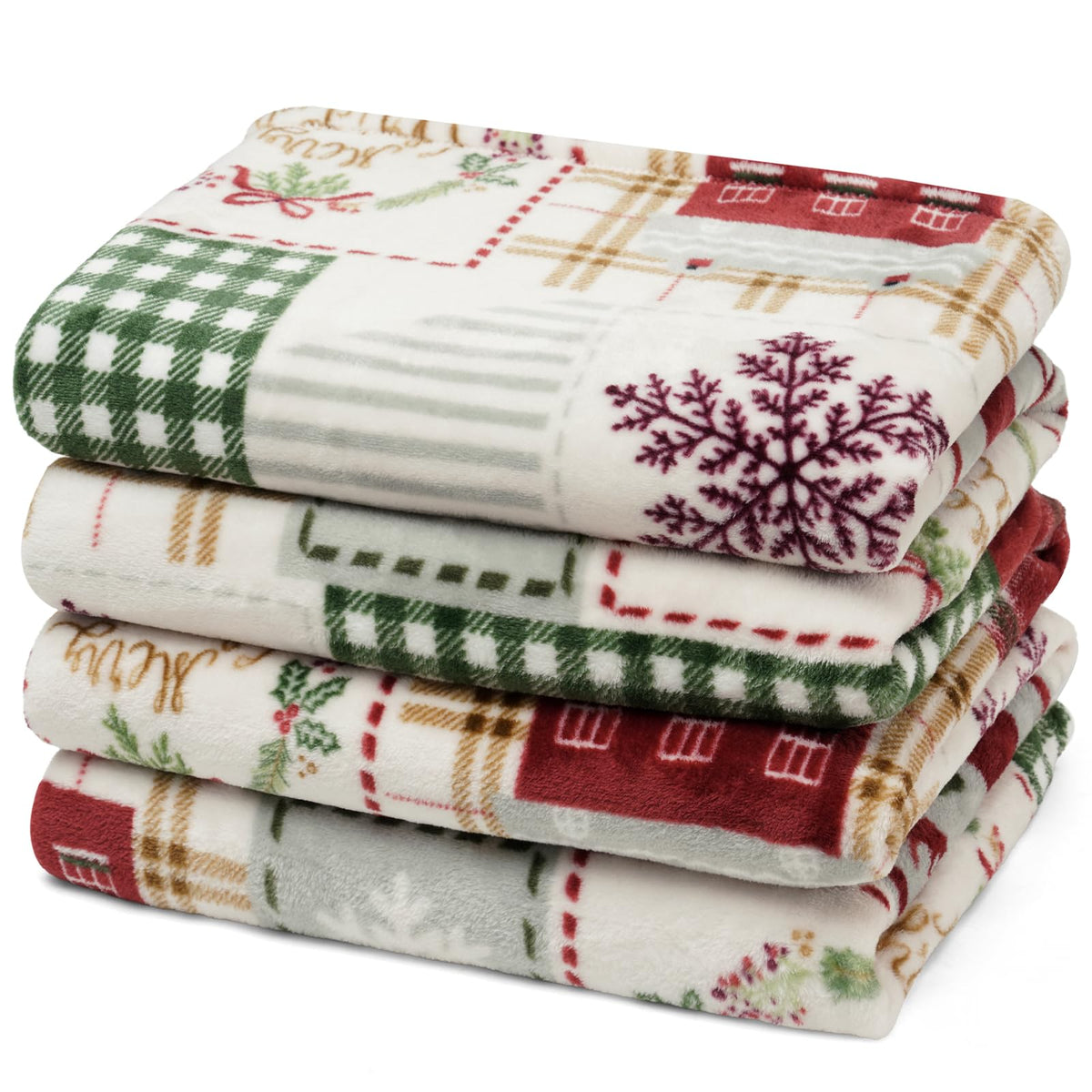 PHF Fleece Blanket King Size 108x90-300GSM Lightweight Airy Warmth, Khaki