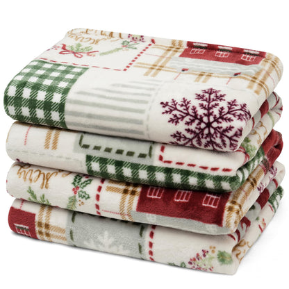 PHF Fleece Blanket King Size 108x90-300GSM Lightweight Airy Warmth, Khaki