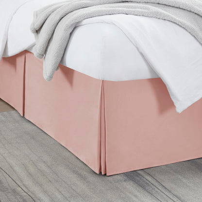 Nestl Linen Bed Skirt Queen Size - Queen Bed Skirt 14 Inch Drop - Brushed Microfiber Bed Skirts - Hotel Quality Pleated Bed Skirt - Shrinkage & Fade Resistant