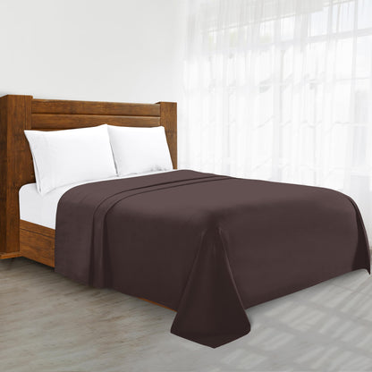 Luxury Flat Sheet on Amazon Elegant Comfort Wrinkle-Free 1500 Premier Hotel Quality 1-Piece Flat Sheet, Queen Size, White