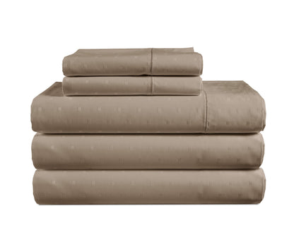 LANE LINEN 100% Egyptian Cotton Sheets King Size Silky Sateen Weave - White