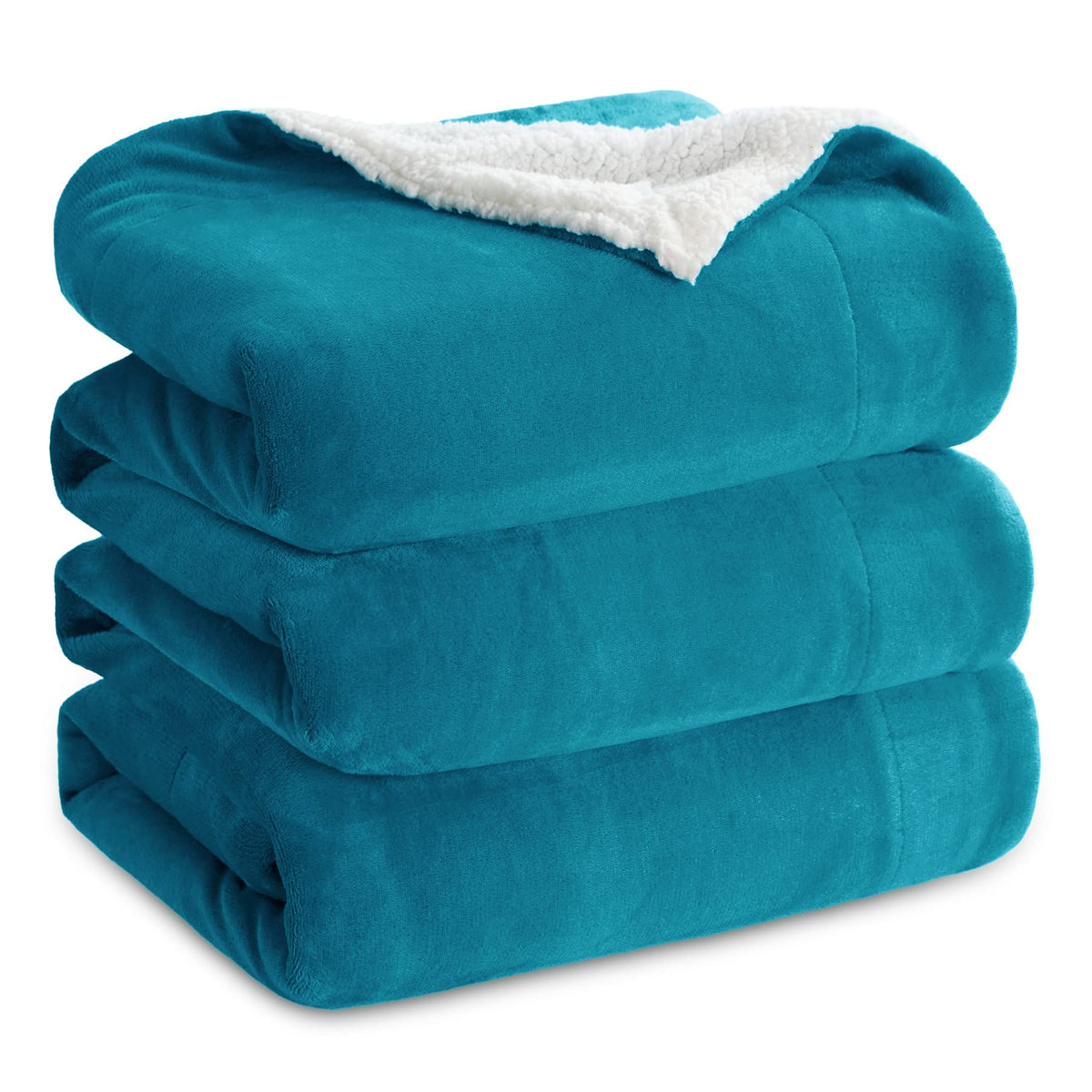 Bedsure GentleSoft Sherpa Fleece Queen Blankets for Bed, Non-Heated, Thick and Warm Throw for Women and Men, Soft Fuzzy Plush Comfort Queen Blanket for Winter, Grey, 90x90 Inches