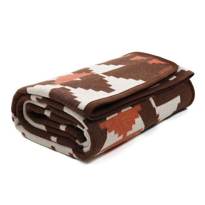 ACUSHLA Merino Wool Camping Blanket Warm Outdoor Travel Throw,Morocco Grey