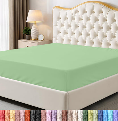Pack of 6 Twin Fitted Sheet, Fits Up to 15 Inch Deep Pocket, White