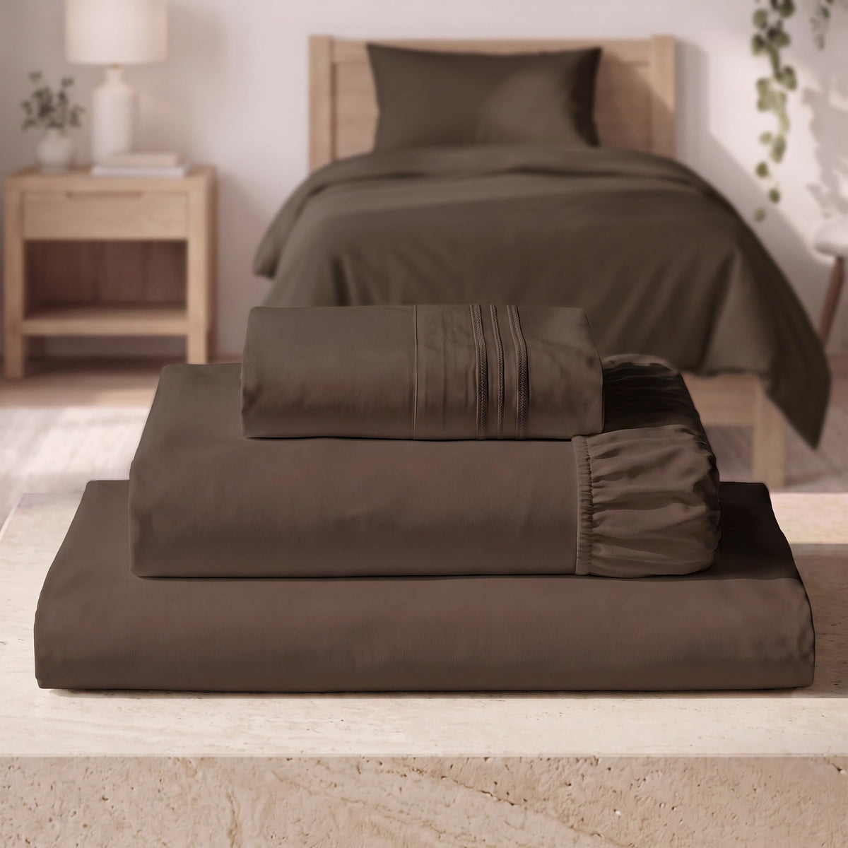 Mellanni Iconic 4-Piece, Ultra Soft Sheet Set (Queen, White)