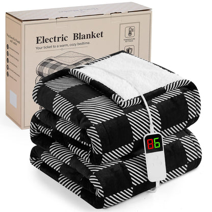 Pink Heated Blanket Electric Throw 50"X60", Heating Blanket Throw