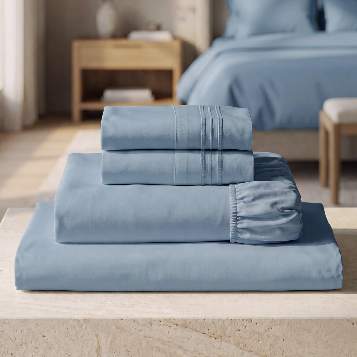 Mellanni Iconic 4-Piece, Ultra Soft Sheet Set (Queen, White)
