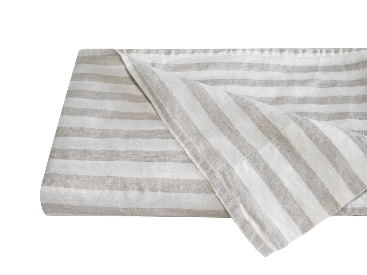 S VICTORY SYMBOL 100% Organic Linen Flat Sheet 1 Piece-Stone Washed French Flax Twin Size Bedding,Soft Flat Top Sheet Breathable(66"x96",Creamy White)