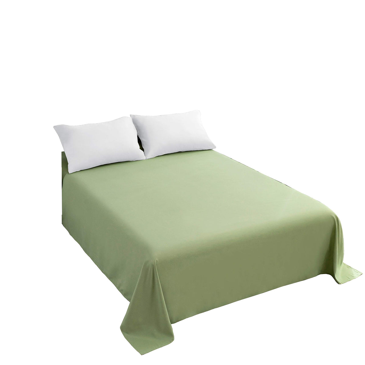 Sfoothome Queen Flat Sheet Black Top Sheet, Premium Hotel 1-Piece, Luxury and Soft 1500 Thread Count Quality Bedding Flat Sheet, Wrinkle-Free, Stain-Resistant