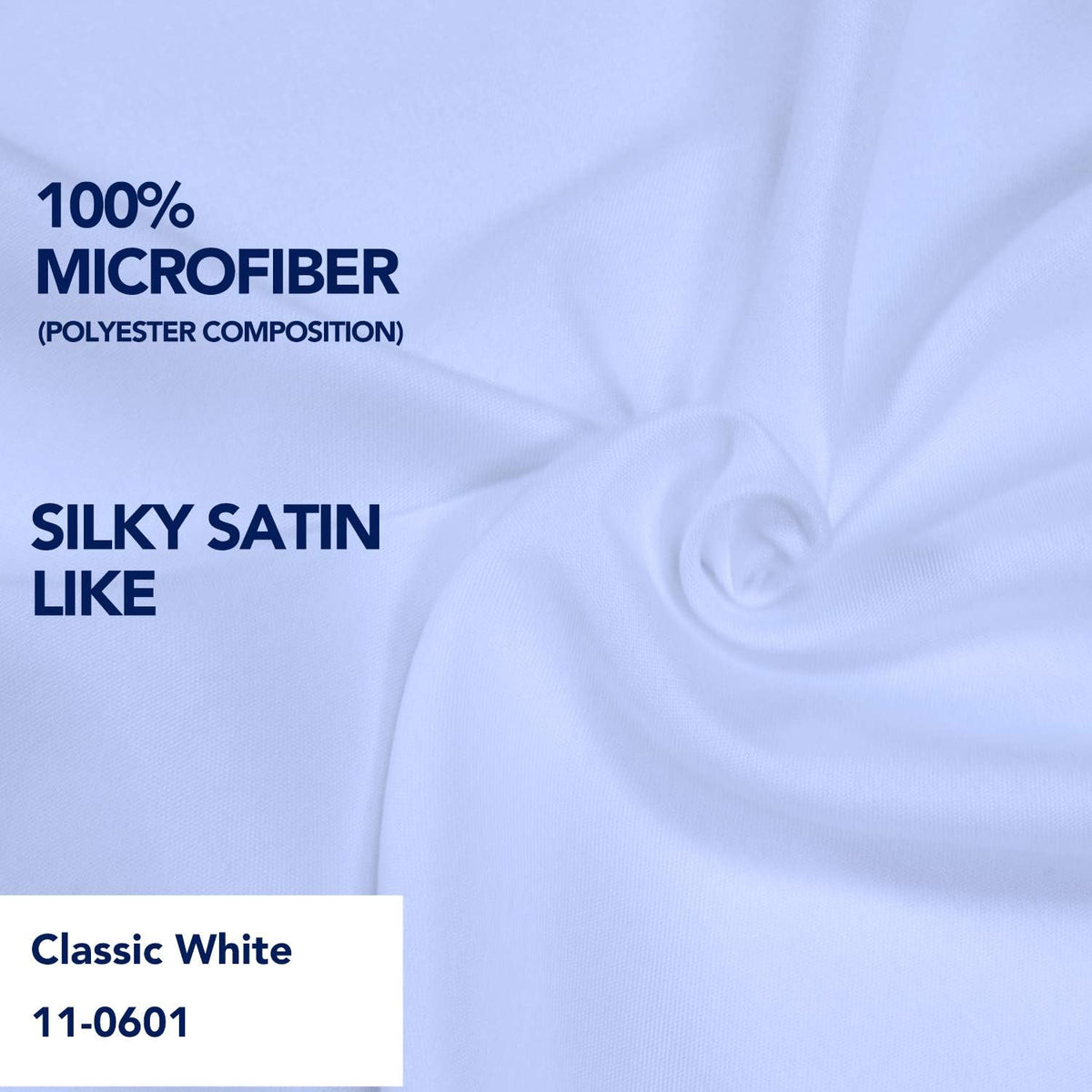 PureFit Wrap Around Ruffled Bed Skirt, White, Queen/King - 18" Drop