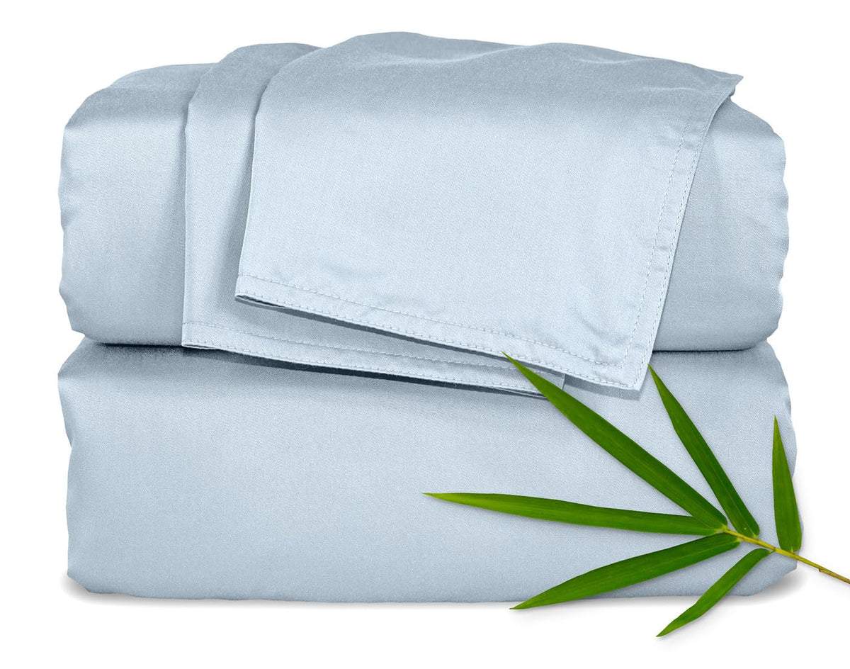 King Sheets by Pure Bamboo, Genuine 100% Organic Viscose Derived from Bamboo Bed Sheet Set, Soft & Cooling, Double Stitching, 2 Year Quality Promise (King, White)