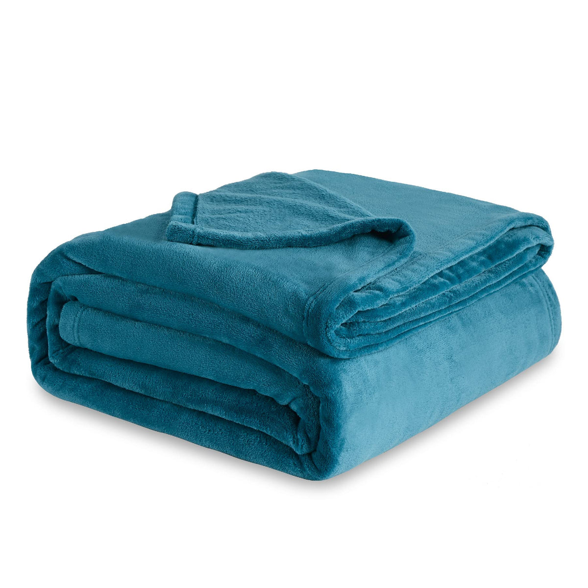 Bedsure Soft Cozy Warm Fleece Bed Blanket Queen Size Navy 90"x90"