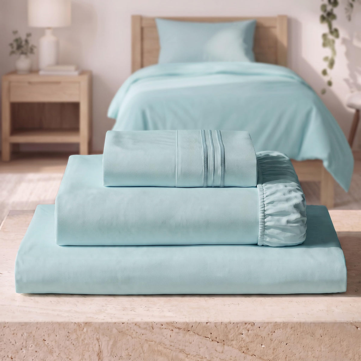 Mellanni Iconic 4-Piece, Ultra Soft Sheet Set (Queen, White)
