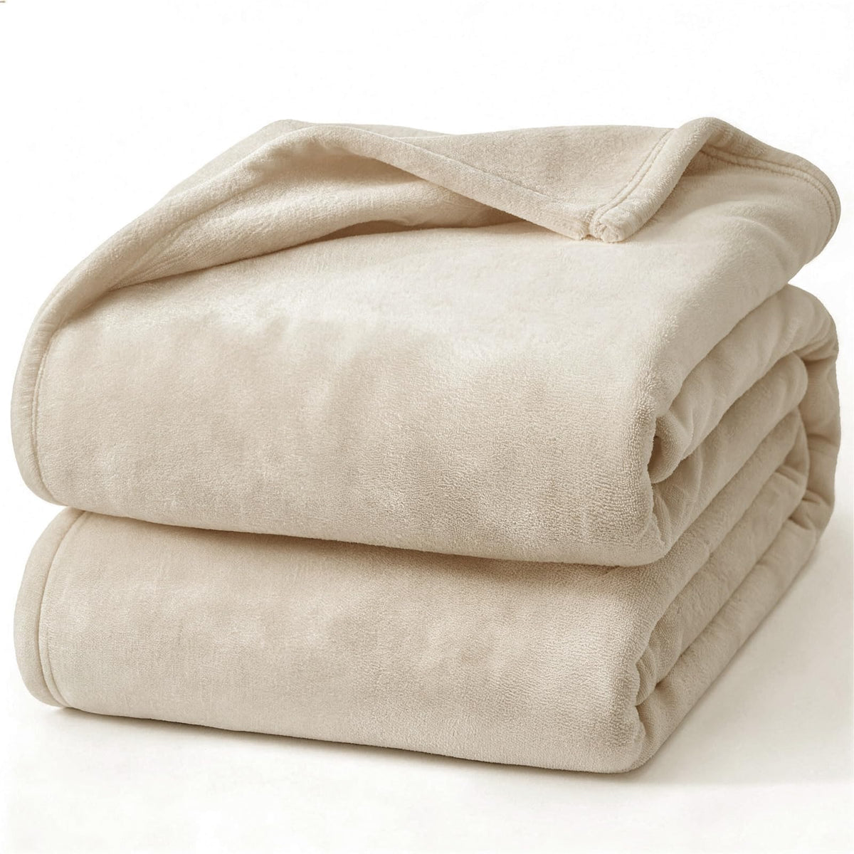 Hansleep Twin Grey Fleece Blanket, Soft Flannel Bed Blanket