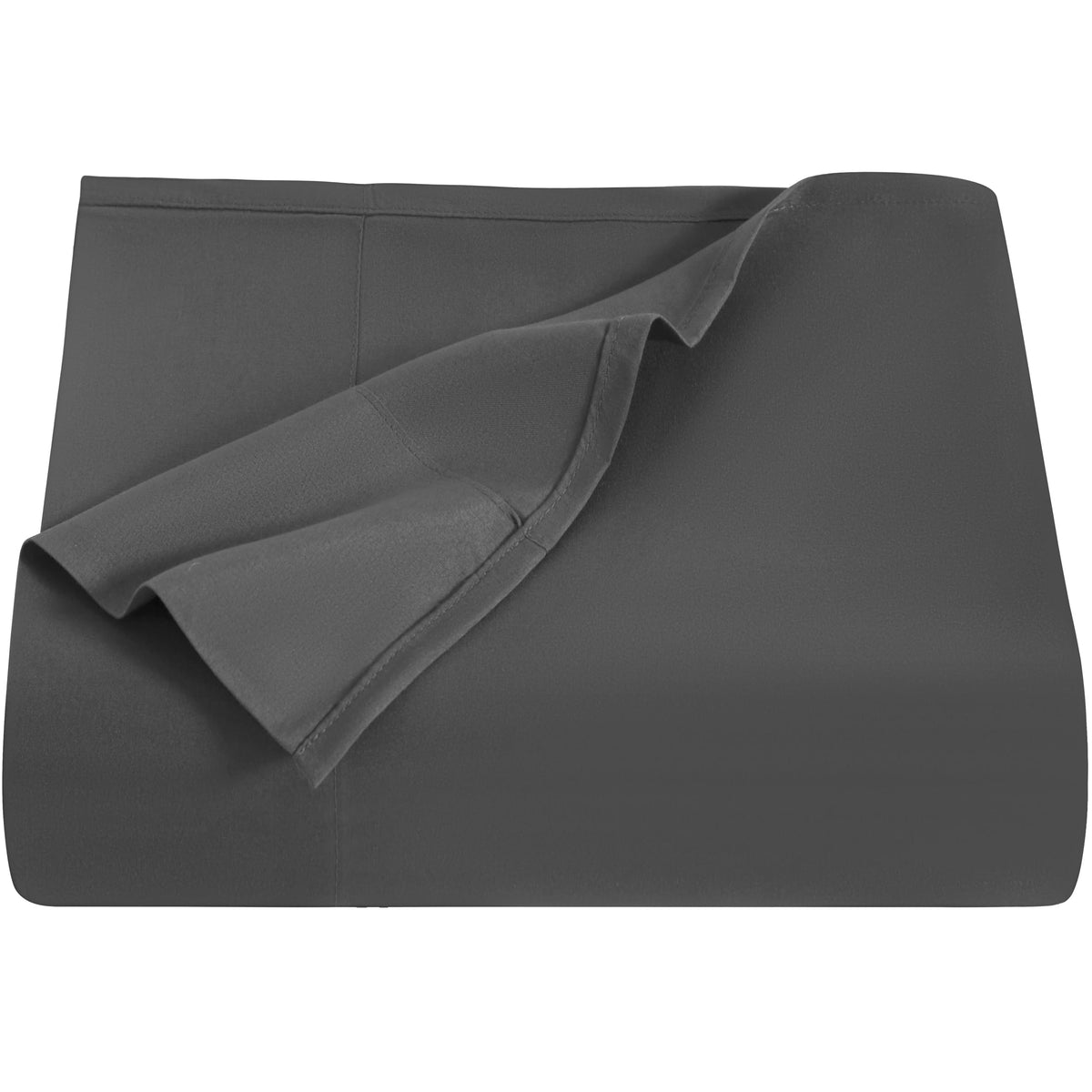 NTBAY Queen Microfiber Flat Sheet, 90 x 102, Black