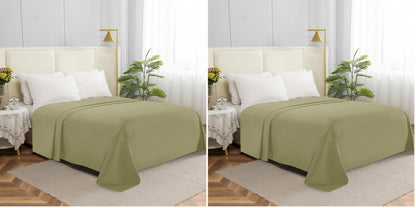 Elegant Comfort Premium Hotel Quality 1-Piece Flat Sheet, Luxury & Softest 1500 Thread Count Egyptian Quality Bedding Flat Sheet, Wrinkle, Stain and Fade Resistant, Queen, White