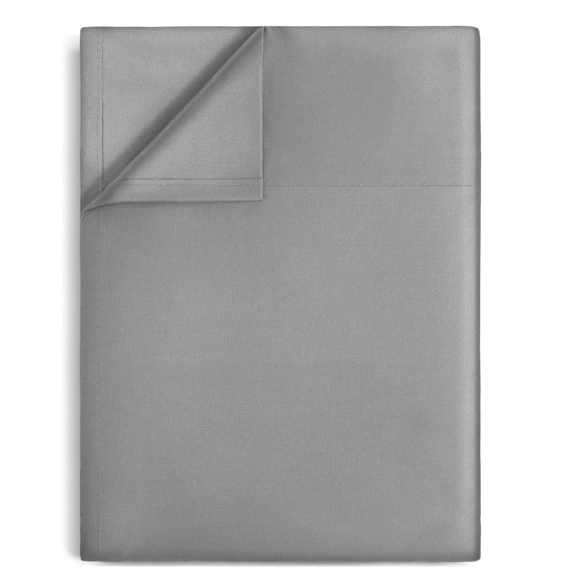 Lirex Twin Flat Sheet, Top Sheet for Bed - 1800 Microfiber, Soft & Breathable, Hotel Quality Flat Sheet, Black