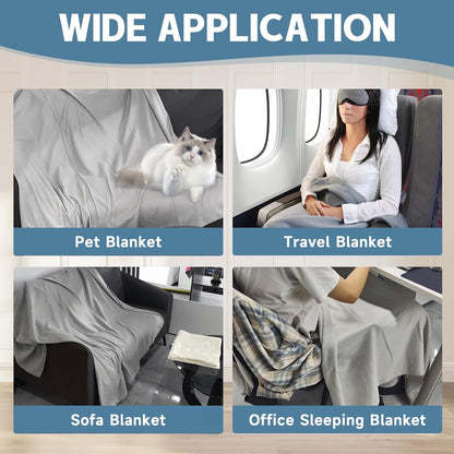 Fleece Throw Blankets Bulk 12PCS 60 x 50 in Soft Blankets Fabric Warm Lightweight Wool Blanket Cozy Coverlet for Beds Sofas Home Wedding Season (Light Gray)