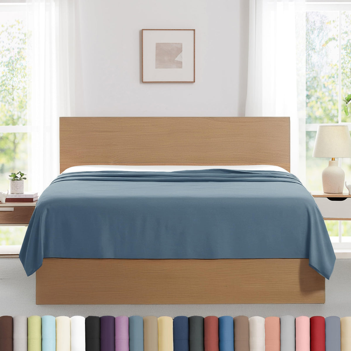 XL Oversized King Flat Sheet Only 132x110 California King Flat Sheet White