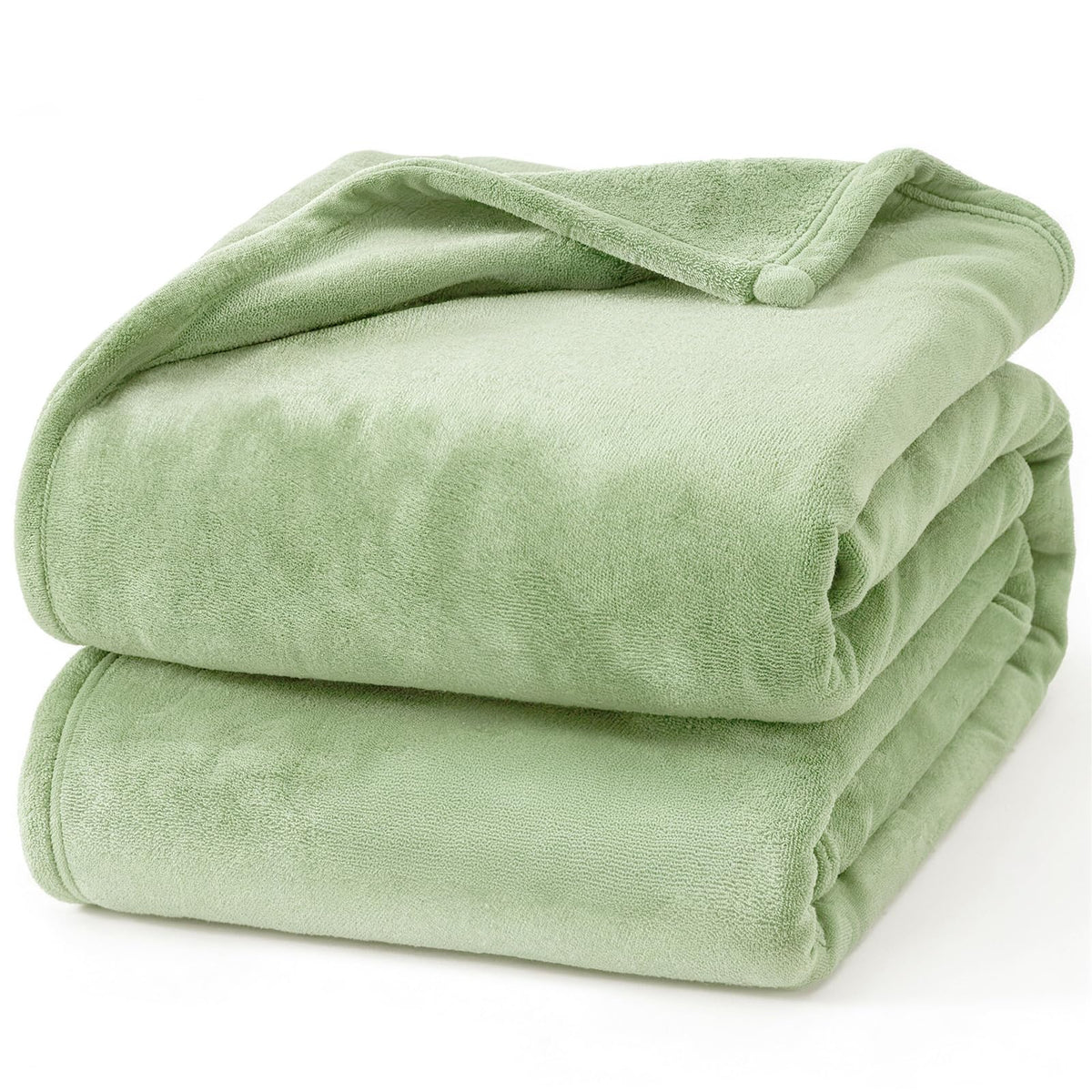 Hansleep Twin Grey Fleece Blanket, Soft Flannel Bed Blanket