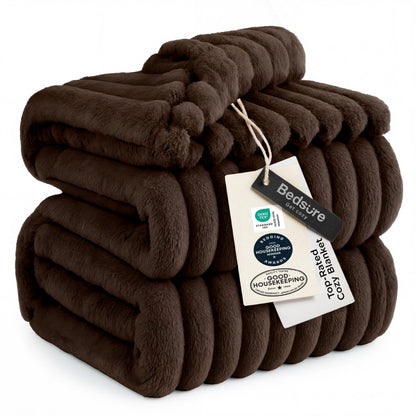 Bedsure GentleSoft White Throw Blanket for Couch - Halloween Fall Decorations for Home Living Room Decor, Cozy Fleece Fall Blanket for Sofa, Birthday Gifts for Women Mom Her, Off White, 50x60 Inches