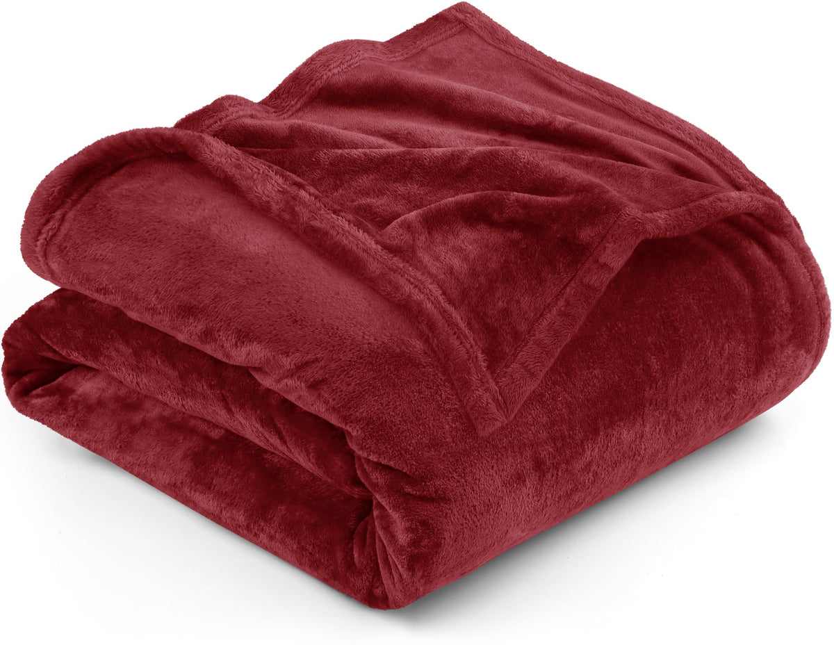 Utopia Bedding Ultra Soft Fleece Bed Blanket King Size Grey (90x102 Inches)