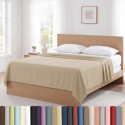 XL Oversized King Flat Sheet Only 132x110 California King Flat Sheet White