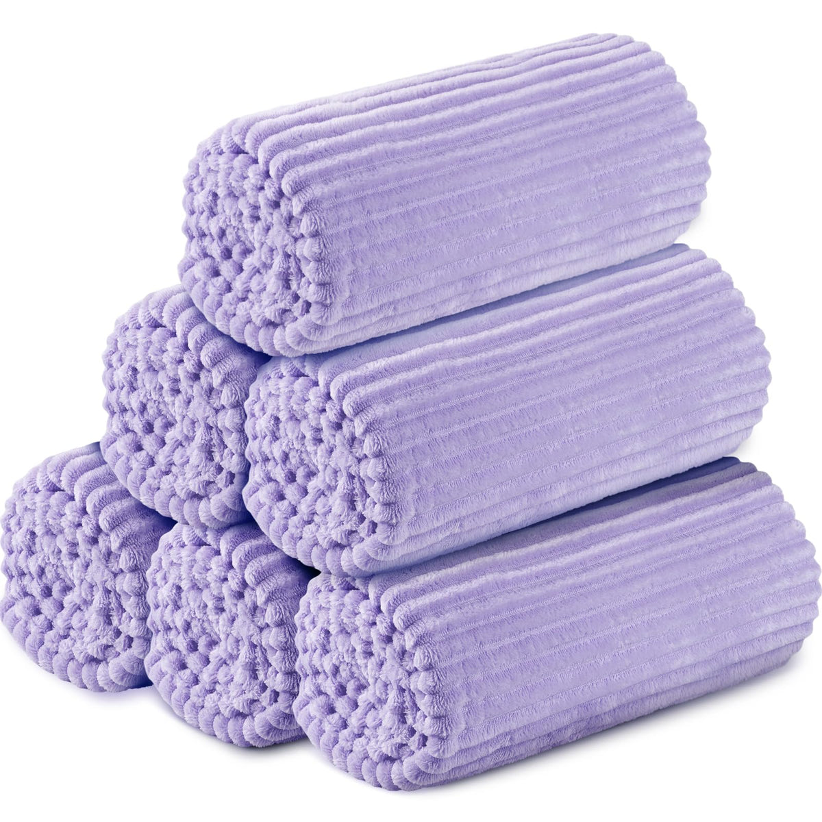 Buryeah 12 Pcs Flannel Blankets Bulk,Fall Outdoor Wedding, Multicolor
