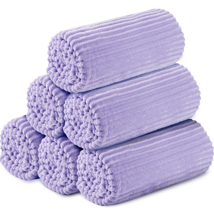 Buryeah 12 Pcs Flannel Blankets Bulk,Fall Outdoor Wedding, Multicolor