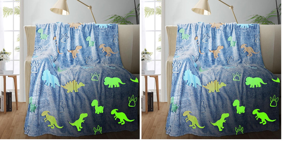 TEHALK Unicorn Glow in The Dark Blanket, Unicorn Blanket for Girls/Kids, Unicorns Gifts for Girls Age 3-12, Toddler Blanket for Kids, Soft Fleece Blanket Throw Birthday Gift 40"x60"