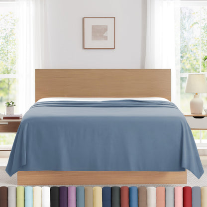 XL Oversized King Flat Sheet Only 132x110 California King Flat Sheet White