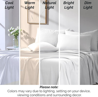 XL Oversized King Flat Sheet Only 132x110 California King Flat Sheet White