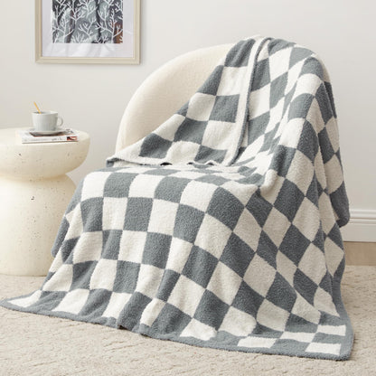 EXQ Home Turtle Shell Throw Blanket Beige for Couch Gentle Soft Fleece