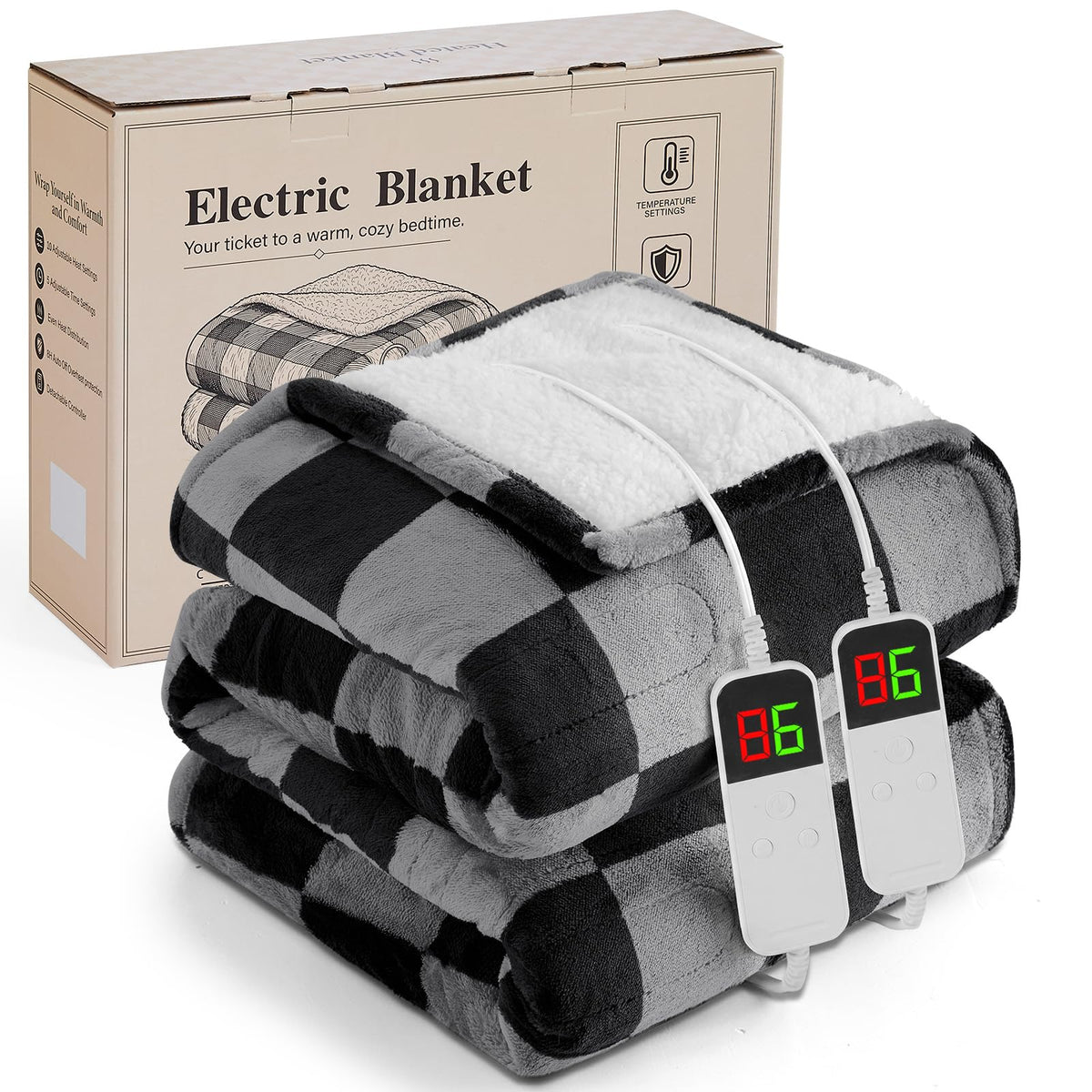 Pink Heated Blanket Electric Throw 50"X60", Heating Blanket Throw