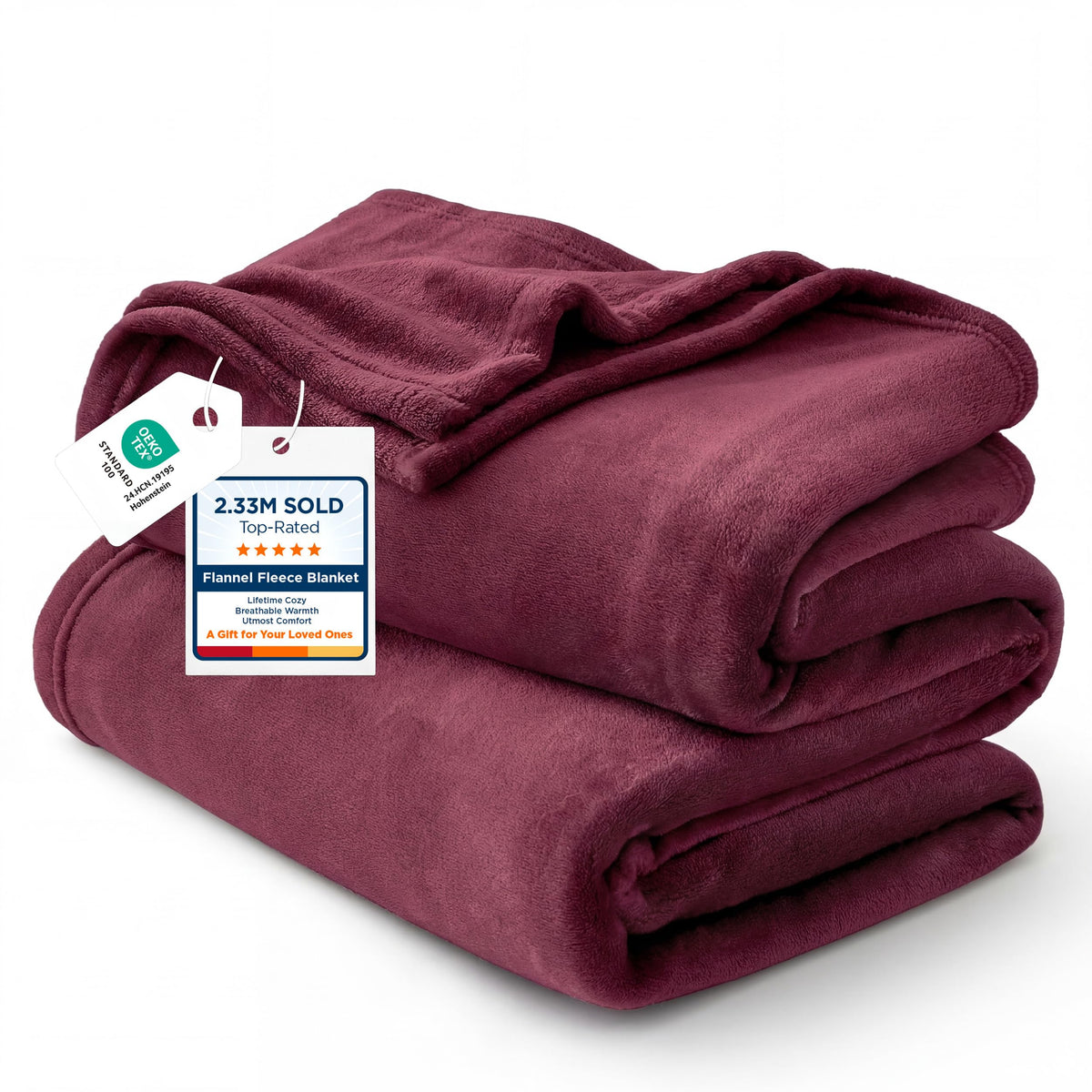 Bedsure GentleSoft Fleece Blankets Queen Size Cream - Birthday Gifts for Women Bed Blanket Soft Lightweight Plush Fuzzy Cozy Luxury Microfiber, Home Room Decor Gifts, 90x90 inches