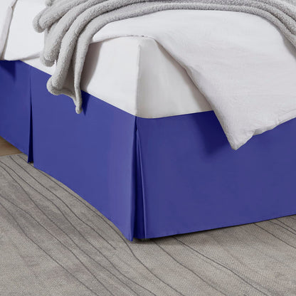 Nestl Linen Bed Skirt Queen Size - Queen Bed Skirt 14 Inch Drop - Brushed Microfiber Bed Skirts - Hotel Quality Pleated Bed Skirt - Shrinkage & Fade Resistant
