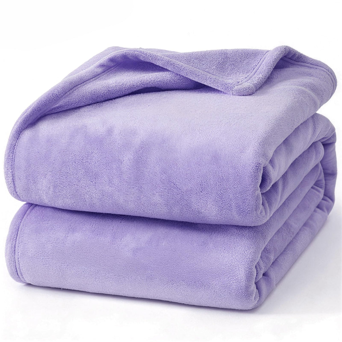 Hansleep Twin Grey Fleece Blanket, Soft Flannel Bed Blanket