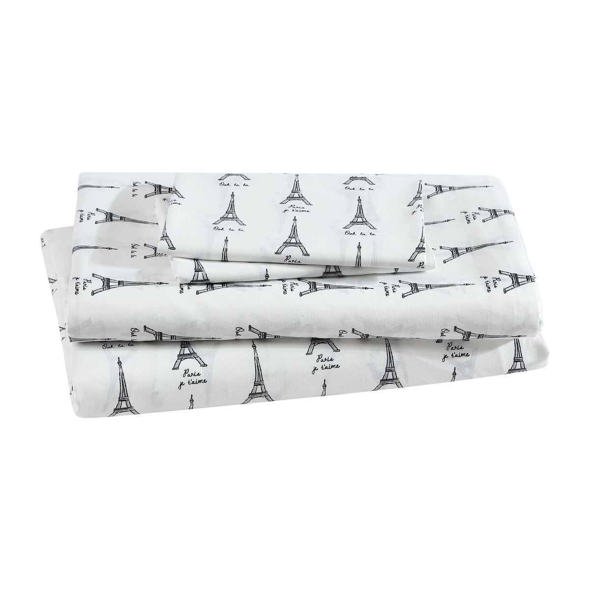 Printed Soft Microfiber Full 4-Piece Sheet Set, Zara Leopard