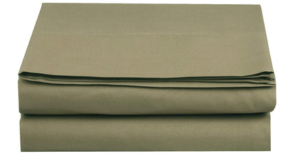 Elegant Comfort Premium Hotel Quality 1-Piece Flat Sheet, Luxury and Softest 1500 Premium Hotel Quality Microfiber Bedding Flat Sheet, Wrinkle-Free, Stain-Resistant, California King, Cream