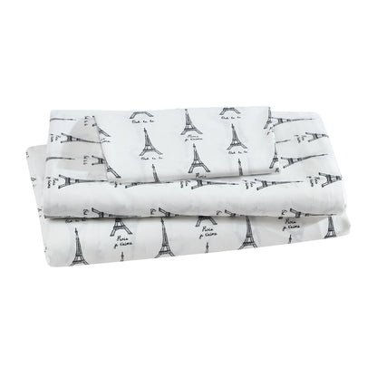 Printed Soft Microfiber Full 4-Piece Sheet Set, Zara Leopard