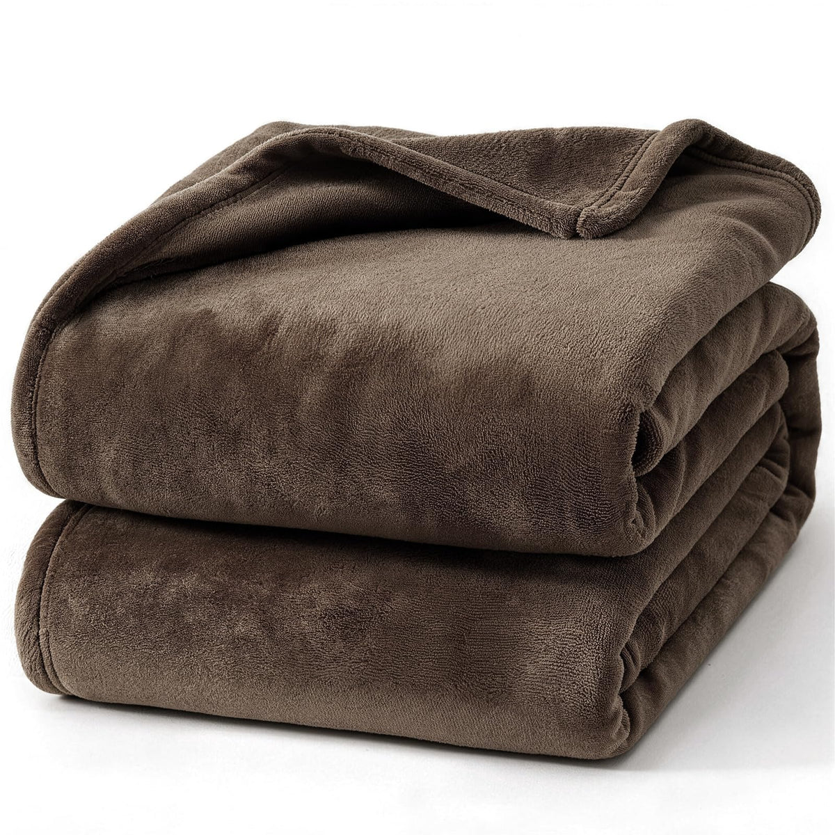 Hansleep Twin Grey Fleece Blanket, Soft Flannel Bed Blanket