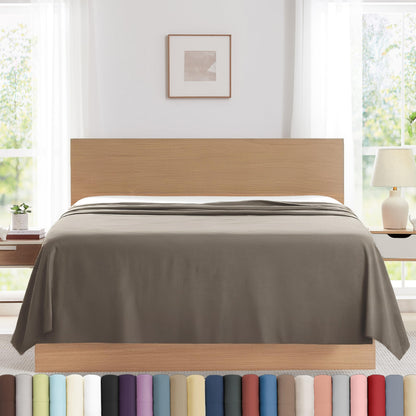 XL Oversized King Flat Sheet Only 132x110 California King Flat Sheet White