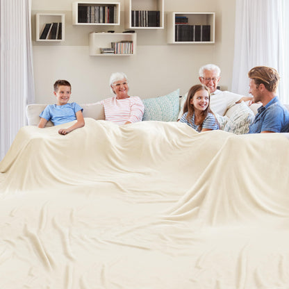 Edenleaf Oversized Blanket 120x120 Inches, Giant Huge Companion for Bed, Sofa,Travel and Camping, Extra Large Big Soft Blanket Fits the Whole Family and Outdoors, Dark Grey 10'x10'