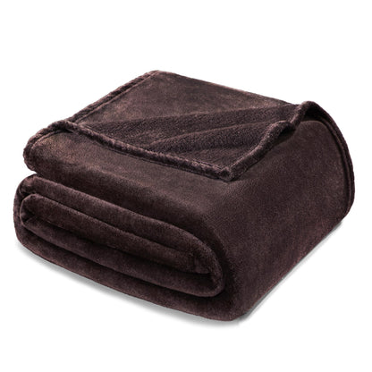 Exclusivo Mezcla Soft Large Fleece Throw Blanket for Couch, Forest Green
