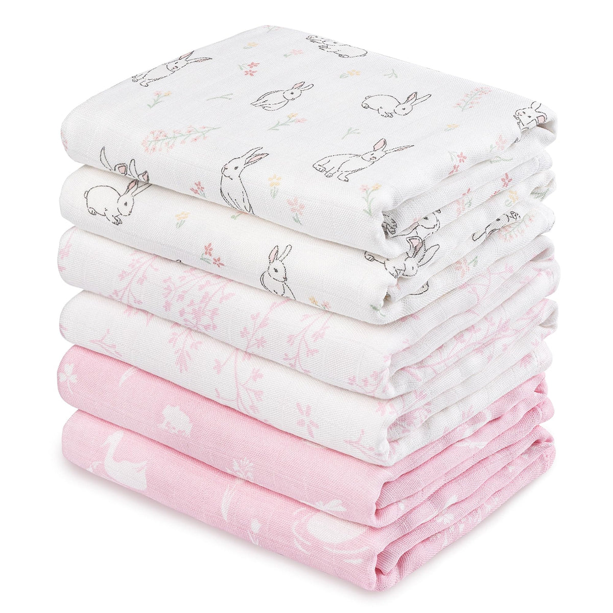 GLLQUEN BABY Receiving Blankets Boy Muslin Swaddle Blankets for Newborn